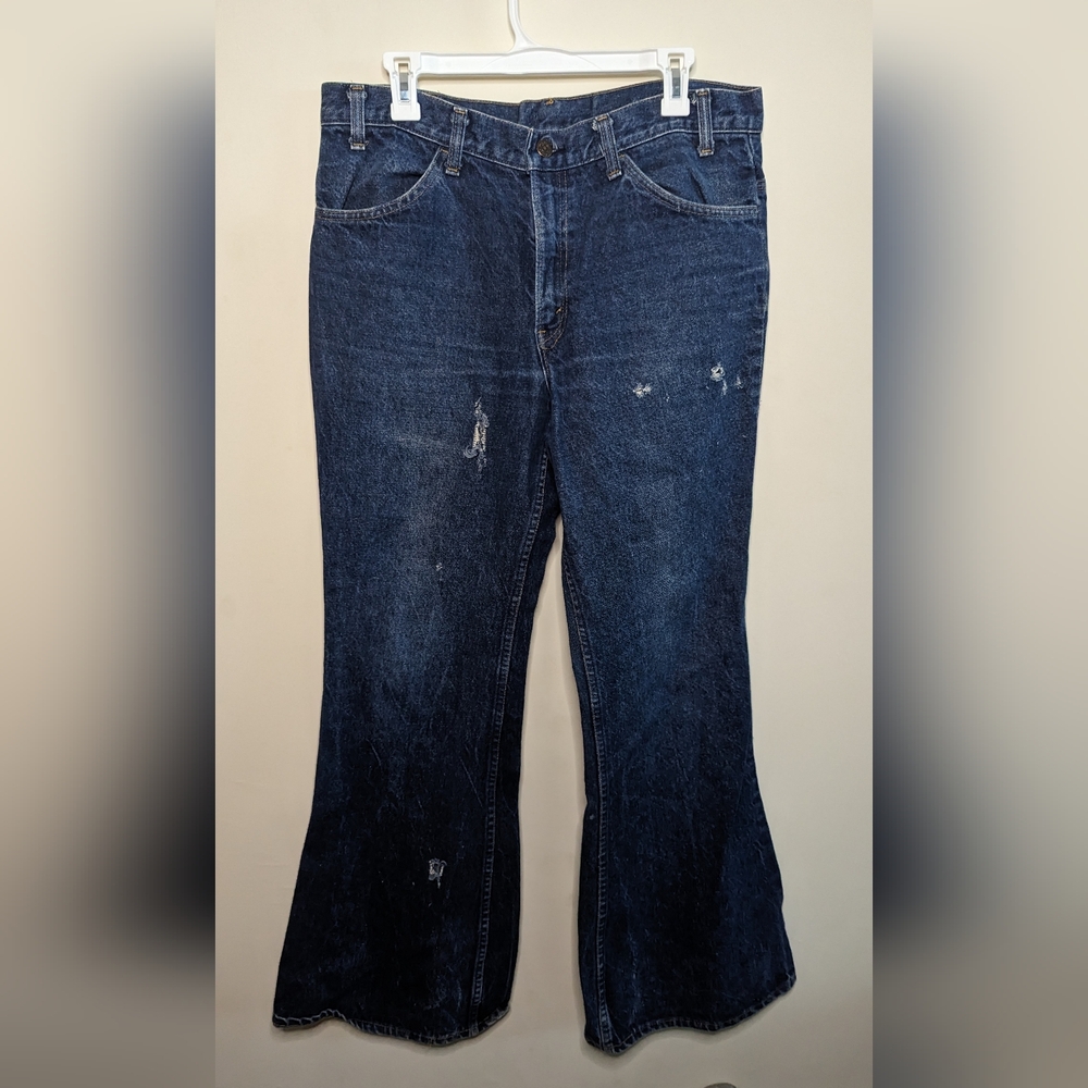 Authentic Orange Tag Levi Bellbottom 646 Jeans